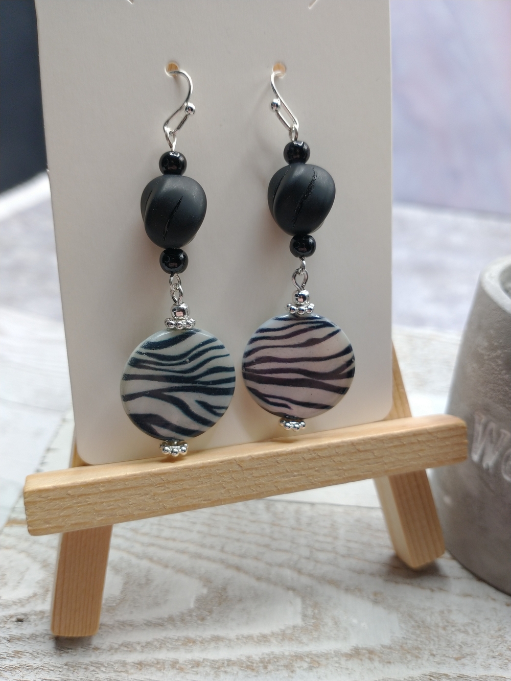 New Handmade Mother of Pearl Dangle Earrings